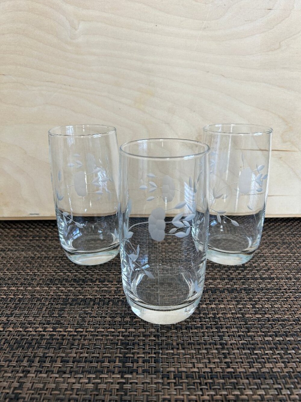 Princess House #497 Crystal Glasses Set of 3 Original Box & Manual (PRICE DROP)!